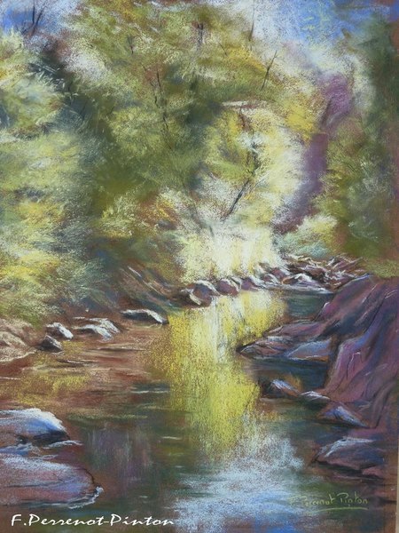 Instant lumineux (30x40 cm sur papier pastelcard)