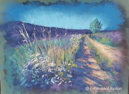 Chemin de l'Aubrac 30x40 cm