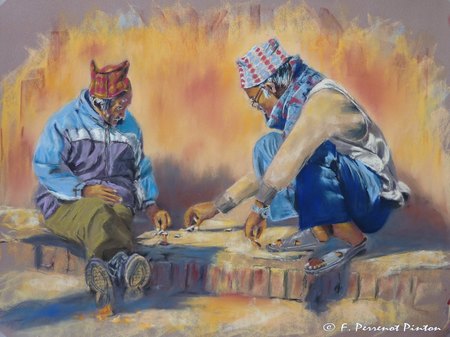 Et que passe le temps...d'apr&egrave;s photo J.P Dalb&eacute;ra (pastel sur pastelmat 30x40 cm)