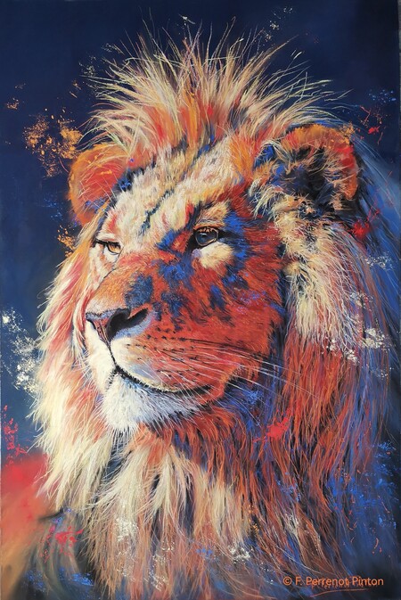 "L'aura du roi" 50 X 70 cm sur papier UART