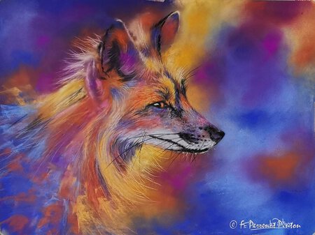 " Le renard" 30 x 40 cm photo pixabay