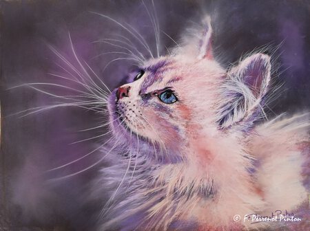 "Lilou" 30 x40 cm photo pixabay papier pastelmat