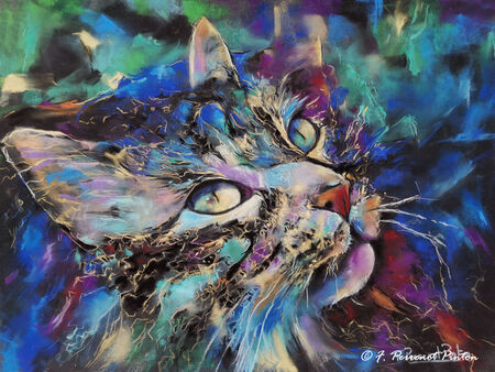 "Merlin II" pastel 30 x 40 cm pastelmat