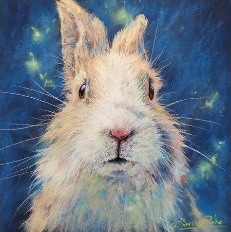 Pimpin 30X30 demo fait au Salon du Pastel en Bourgogne