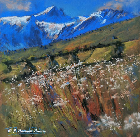 "Plateau d'Emparis" 20 X 20 cm sur pastelmat