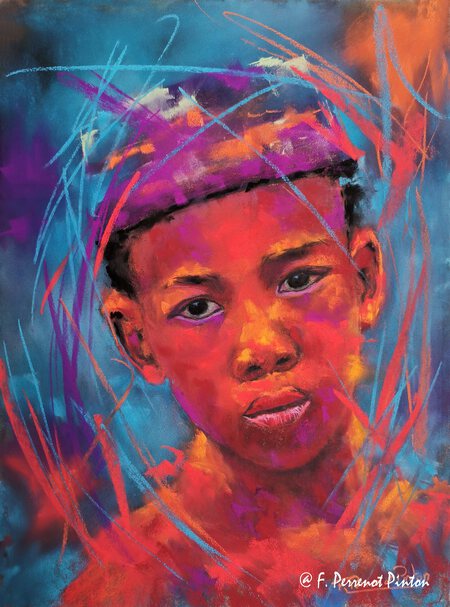 "Portrait du monde II" 30 x 40 cm