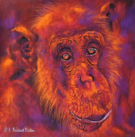 "Tom" 50 x 50 cm d'apr&egrave;s photo Edwin Butter papier pastelmat