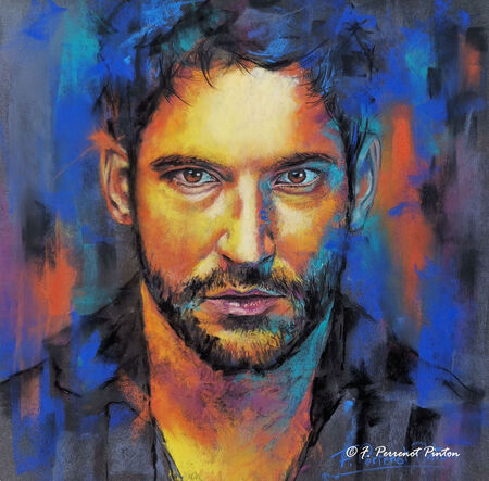 Tom Ellis 30 x 30 cm sur pastelmat