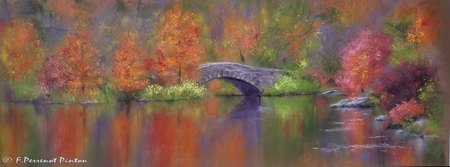 Central Park pastel 25x 70 cm