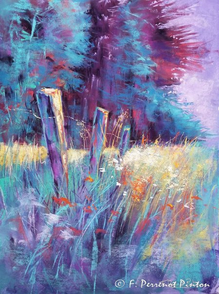 " La chapelle en Vercors " Pastel 40 x 50 cm