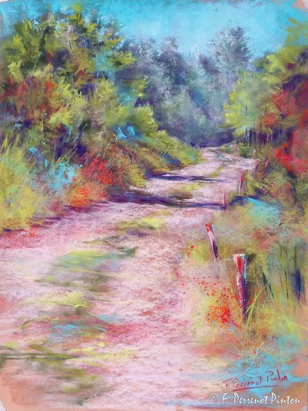 " Le Vercors " Pastel 40 x 50 cm